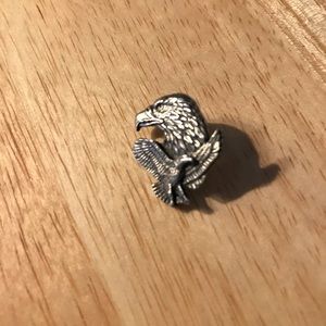 Pewter eagle lapel pin